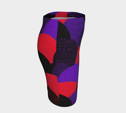 Retro Geometric Fan Mini Skirt